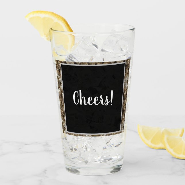 Verre Or Et Noir (Devant glace)