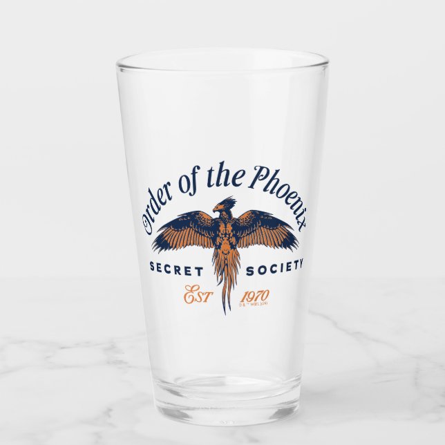 Verre Ordre du PHOENIX Société Secrète Graphique (Devant)