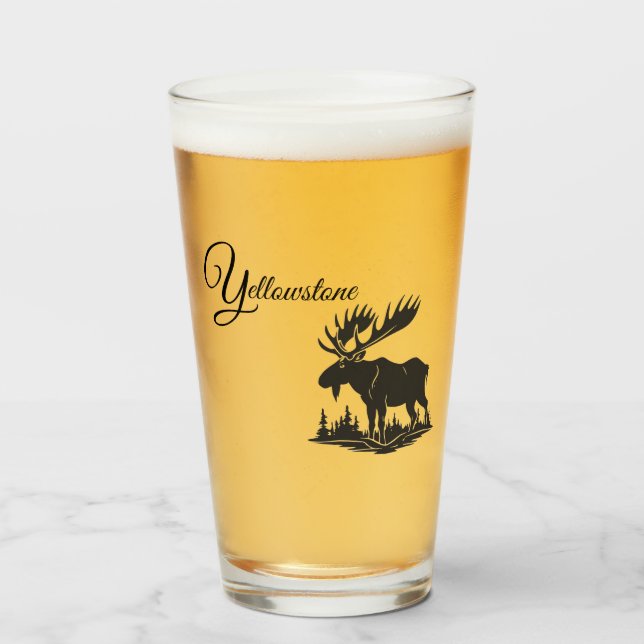 Verre Orignal en verre-Yellowstone (Devant (rempli))