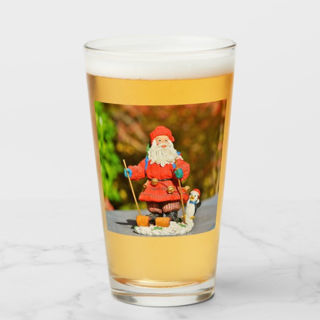 Verre Ornement du père noël (Devant (rempli))