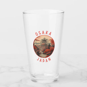 Verre Osaka Japan Retro Cercle en détresse