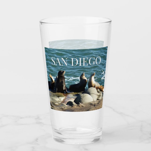Verre Otaries de San Diego (Devant)