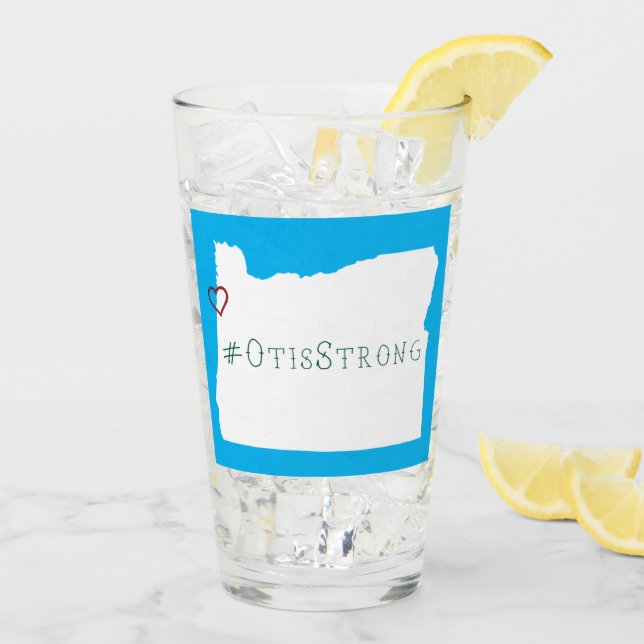 Verre Otis Strong Rope Coeur Blanc (Dos glace)