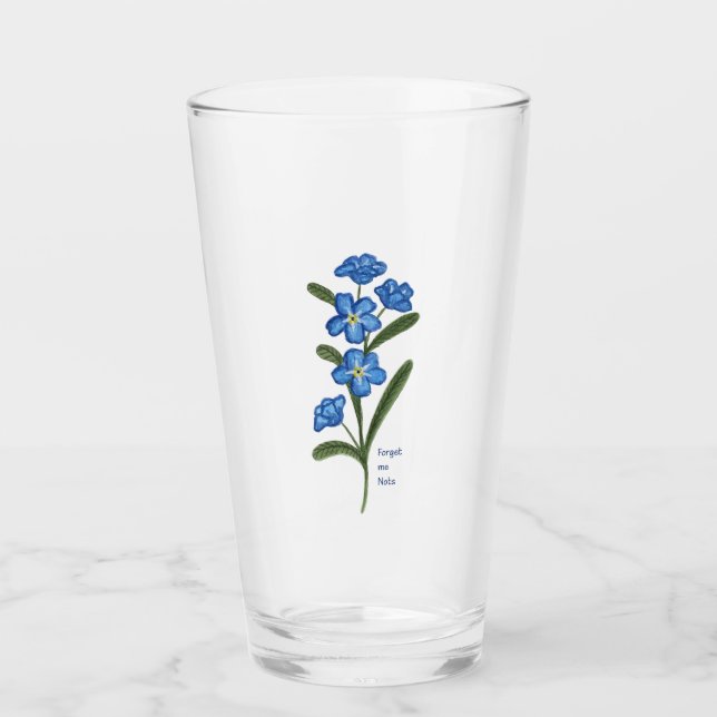 Verre Oubliez-moi pas Flower Glass Tumbler (Devant)