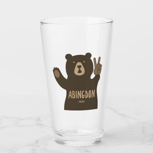Verre Ours de paix de la Virginie d'Abingdon (Devant)