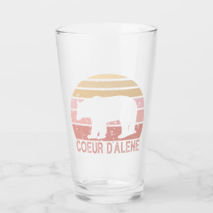 Verre Ours rétro Coeur d'Alene Idaho