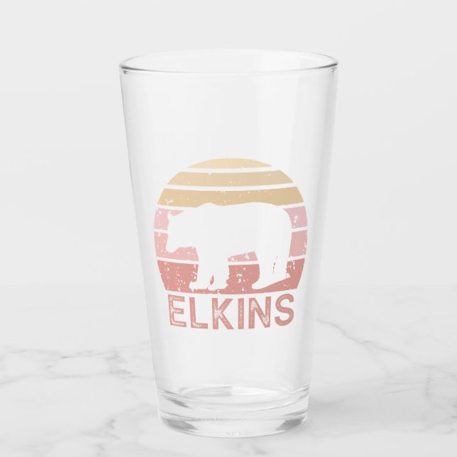 Verre Ours Rétro Elkins Virginie Occidentale (Devant)