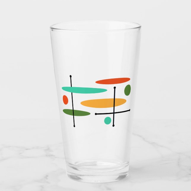Verre Ovales et lignes rétro (Devant)