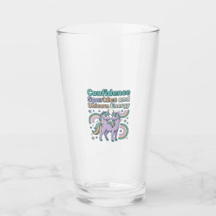 Verre Paillettes de Confiance de Licorne et Conception d