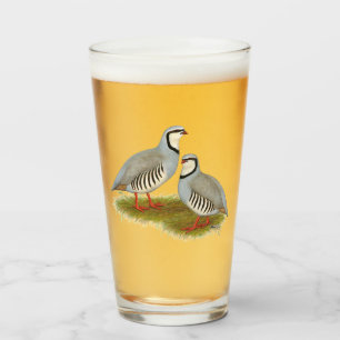 Verre Paire de perdrix de Chukar