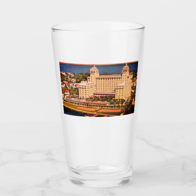 Verre Palm Beach, Floride - Vintage Skyline Photo (Devant)