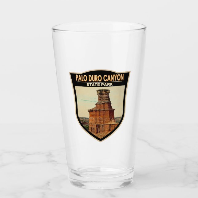 Verre Palo Duro Canyon State Park Texas Art (Devant)