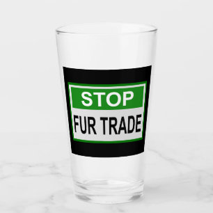 Verre Panneau commercial Stop Fur vert