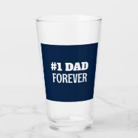 Papa #1 Bleu et Blanc Cadeau de la Fête des Pères