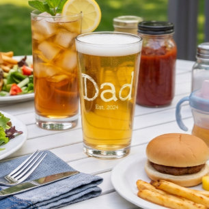 Verre Papa a été établi en noir et blanc gras