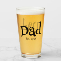 Verre Papa a Fondé Nouvelle Amusement Papa Texte Gras Si
