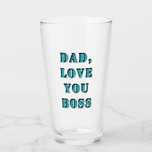 VERRE PAPA, AIME-TOI BOSS 2 (Devant)
