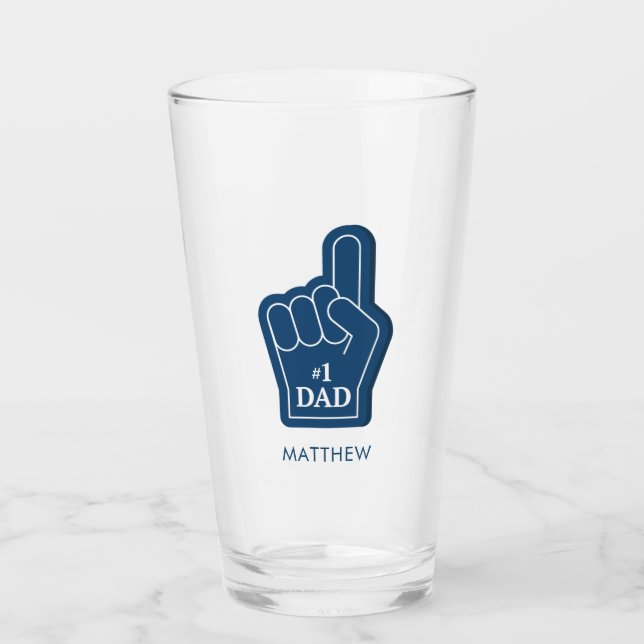 Verre Papa Birthday Keepsaké personnalisé (Devant)