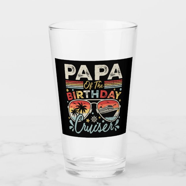 Verre Papa de l'Anniversaire Cruiser Vacation DK (Devant)