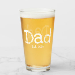 Verre Papa Établit Gras Noir Blanc
