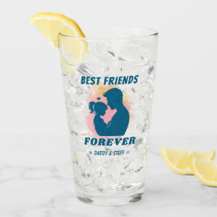 Verre Papa-Fille Meilleur Ami Pour Toujours - Nom Person