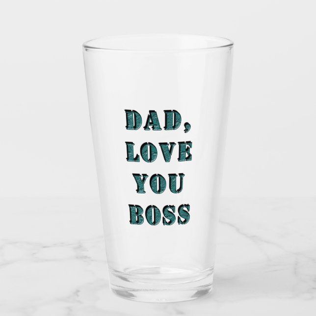 VERRE PAPA, JE T'AIME BOSS 1 (Devant)