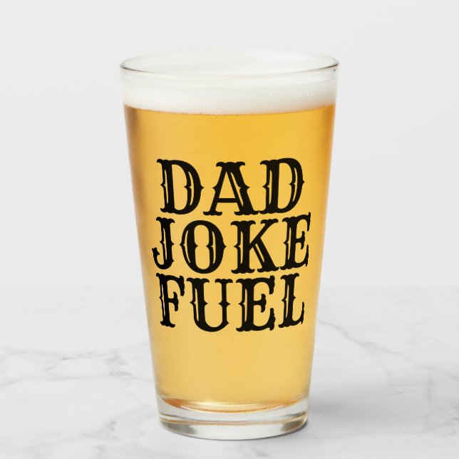 Verre Papa Joke Fuel - Rustic Western Don pour père (Devant (rempli))
