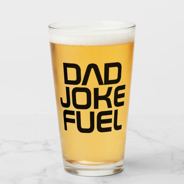 Verre Papa Joke Fuel - Tech Edition Cadeau pour père (Devant (rempli))