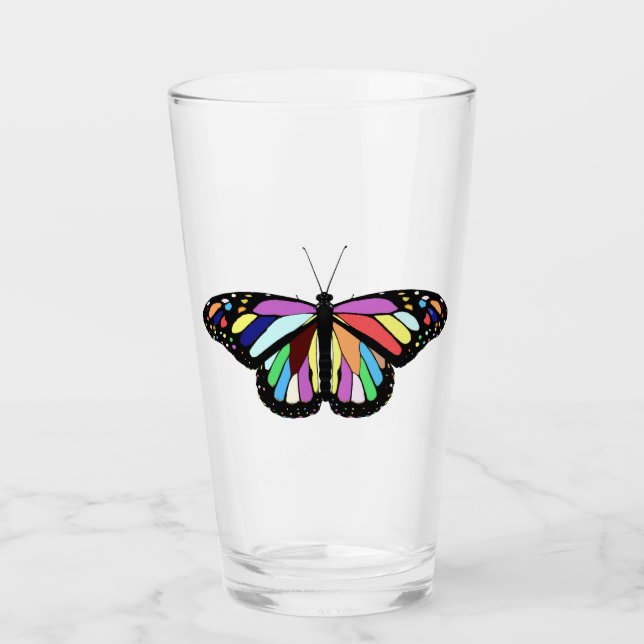 Verre Papillon coloré RP (Devant)