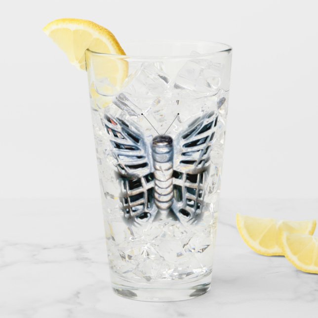 Verre Papillon de fer (Devant glace)