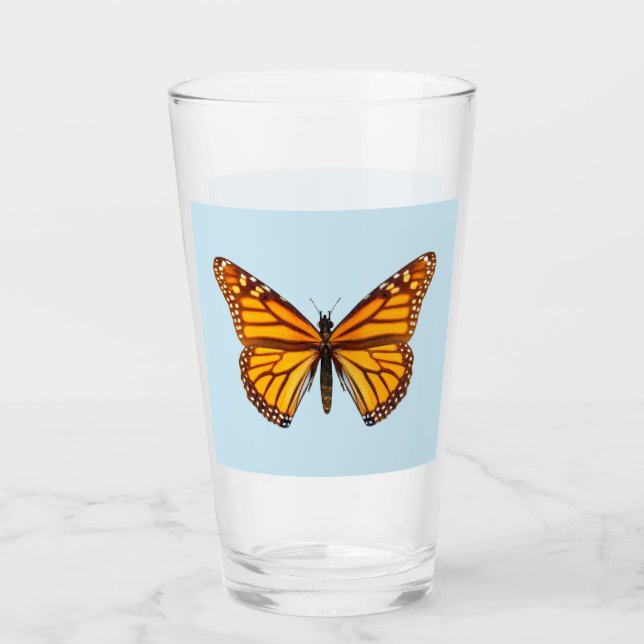 Verre Papillon Monarque (Devant)