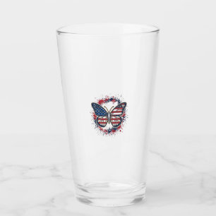 Verre Papillon Patriotique Gravure Vintage Vector Design
