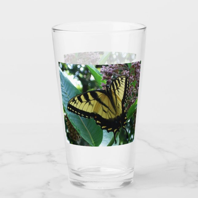 Verre Papillon Swallowtail I sur Asclépiade à Shenandoah (Devant)