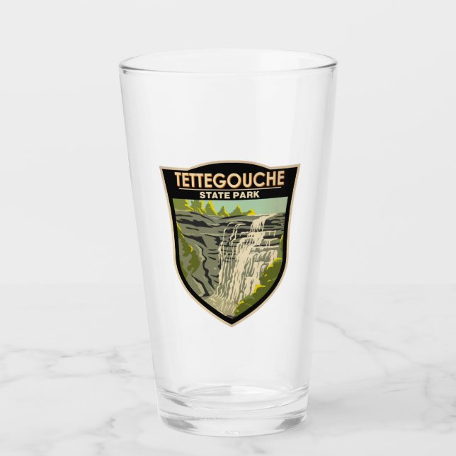 Verre Parc d'état de Tettegouche Minnesota Vintage (Devant)