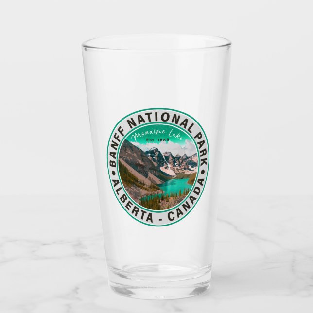 Verre Parc national Banff Moraine Lac Alberta Canada (Devant)