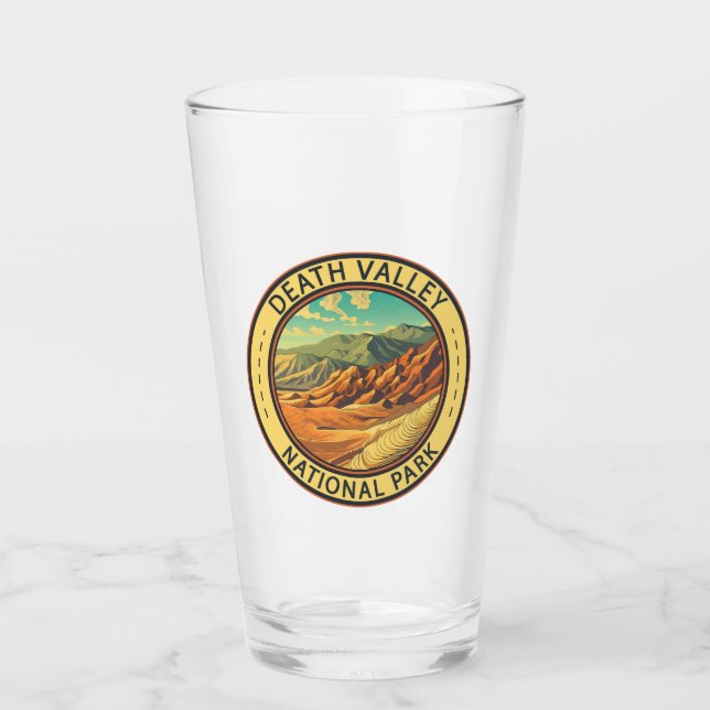 Verre Parc national de Death Valley Art Vintage voyage (Devant)
