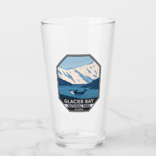 Verre Parc national de Glacier Bay Alaska Orca Art Vinta