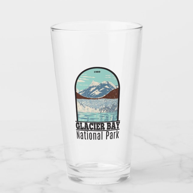 Verre Parc national de Glacier Bay Alaska Vintage (Devant)