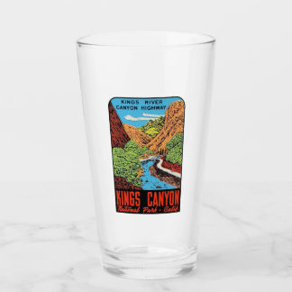 Verre Parc national de Kings Canyon, Californie Pint Gla