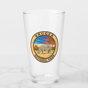 Verre Parc national de Kruger Rhinoceros blancs Art de v