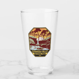 Verre Parc national de la vallée de Cuyahoga Emblem Vint