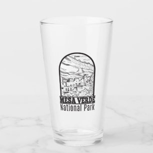 Verre Parc national de Mesa Verde Colorado Vintage