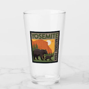 Verre Parc national de Yosemite Famille d'ours