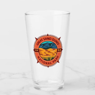 Verre Parc national des grandes dunes de sable Retro Com