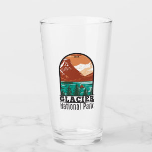Verre Parc national du Glacier Montana Vintage