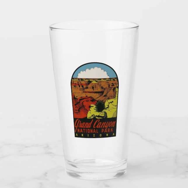 Verre Parc national du Grand Canyon - Pint Glass (Devant)
