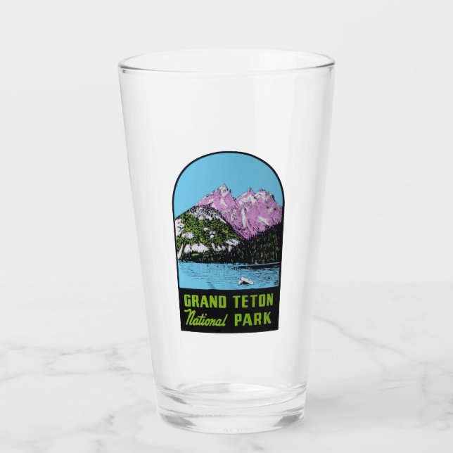 Verre Parc national du Grand Teton - Pint Glass (Devant)