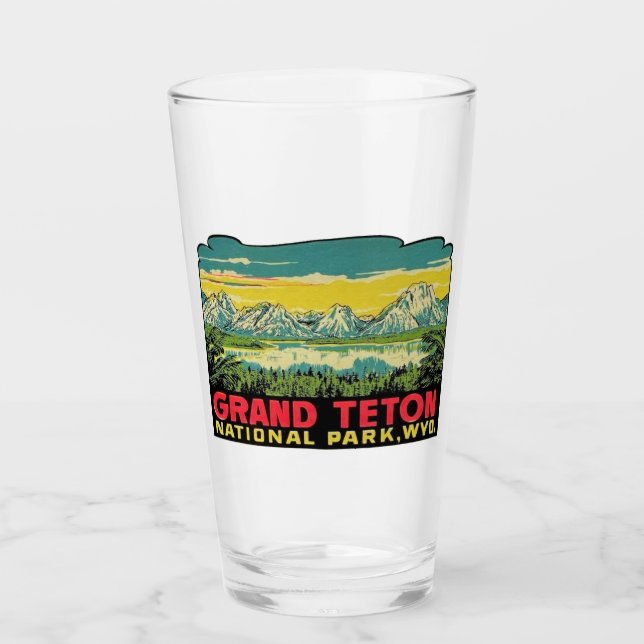 Verre Parc national du Grand Teton - Pint Glass (Devant)