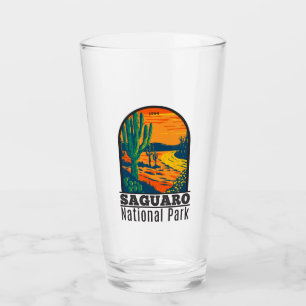 Verre Parc national du Saguaro Arizona Vintage