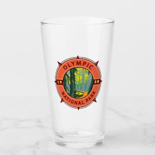 Verre Parc national olympique Hoh Rainforest Retro Compa